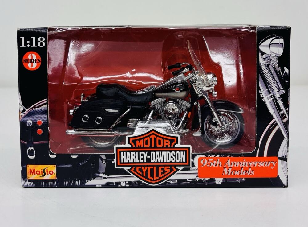 Maisto 1:18 Harley Davidson FLHT Road King 95th Anniversary Series 3 New